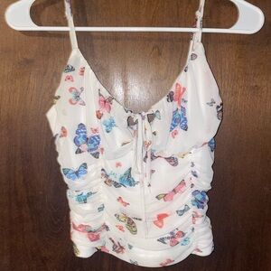 Just Polly butterfly top